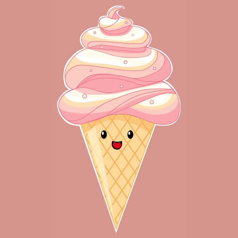 Kawaii - Eis auf Hörnchen