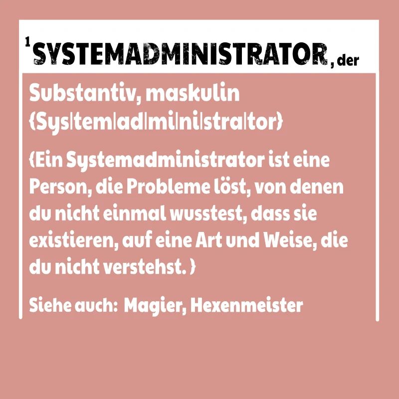 Systemadmin Definition