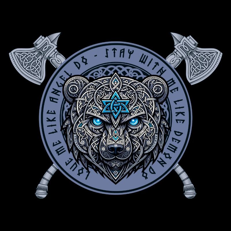 Viking Bear Logo – Strength and Protection