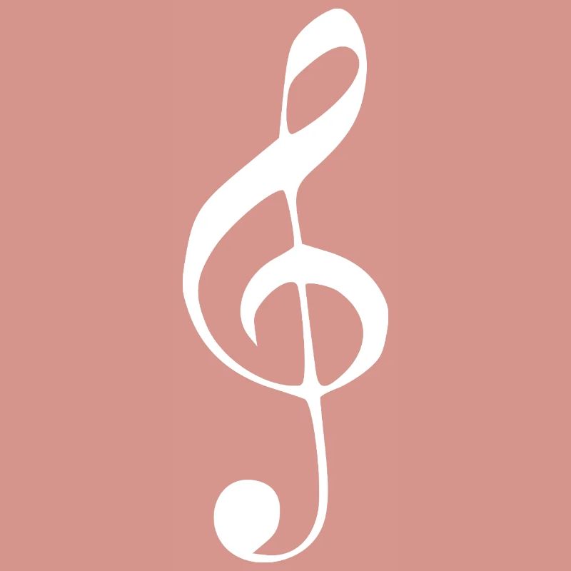 Note de clé de musique note note blanche