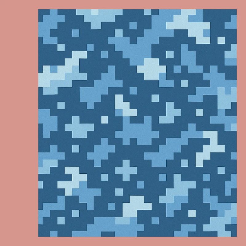 Blue pixel pattern