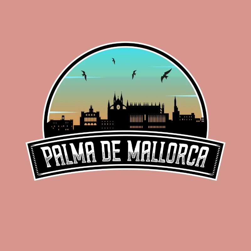 Palma De Mallorca Spanien Skyline Spanisches Souvenir