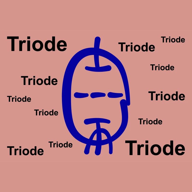 Calligraphic Style Triode with Text