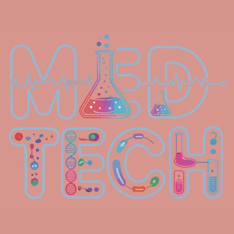 Conception de la science néon du laboratoire MedTech