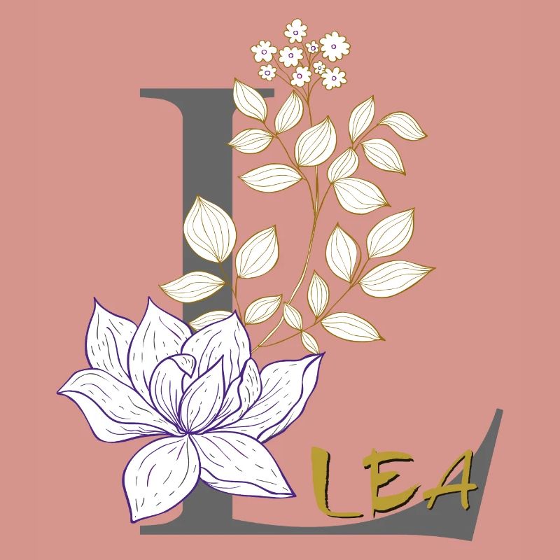 Buchstabe L Initiale Lea