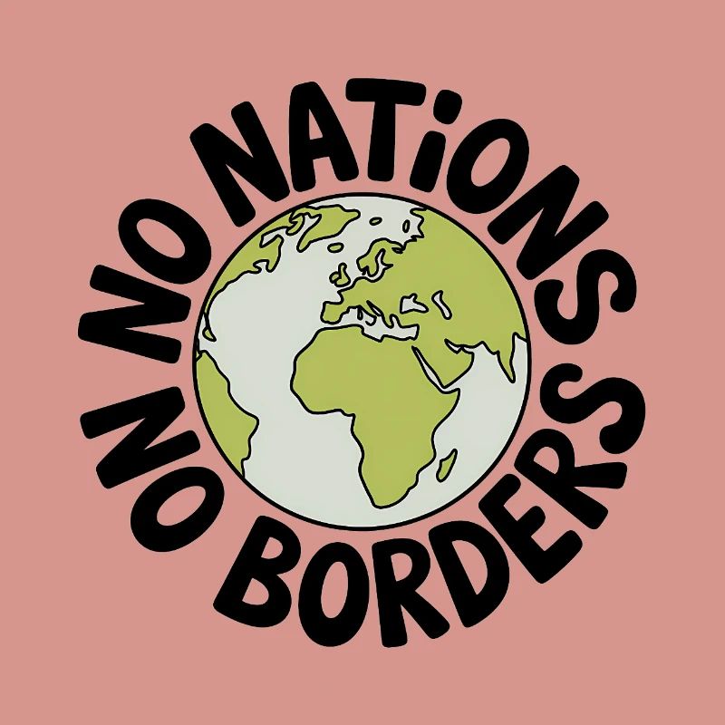 Pas de nations sans frontières - Antifa Tee