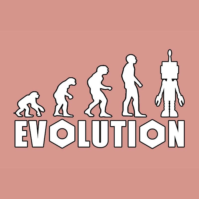 Evolution with robot figure design