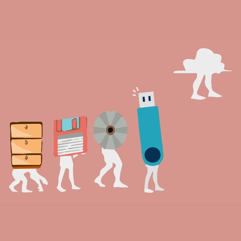 Cloud-Computing-Lustige Programmierer-Daten-KI-Software