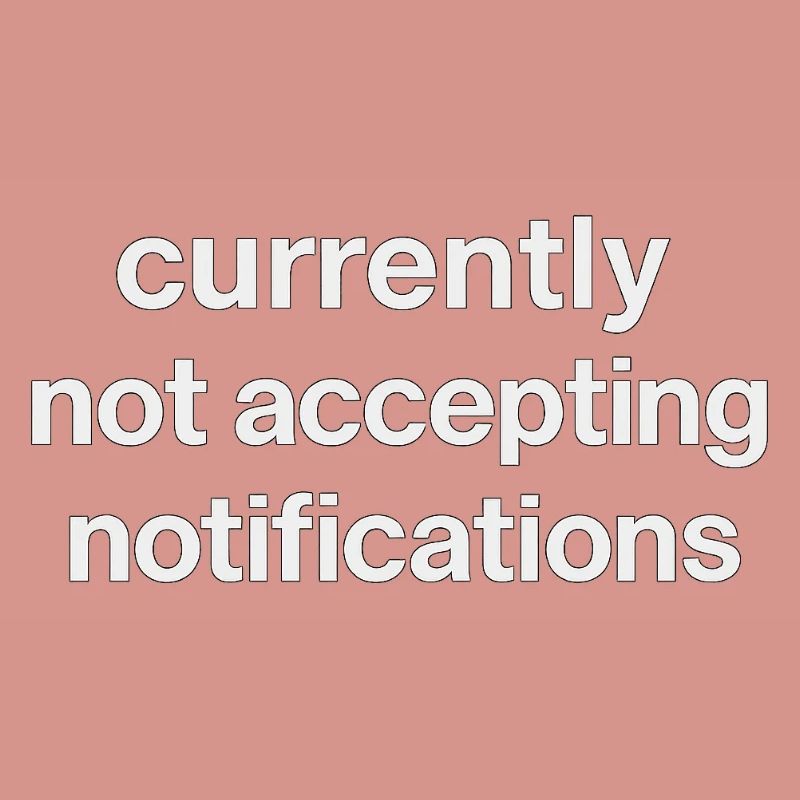 n’accepte actuellement pas les notifications