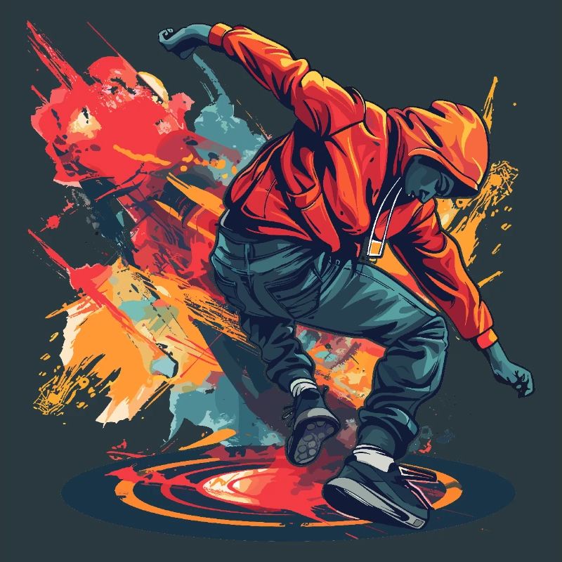 Breakdancer Graffiti