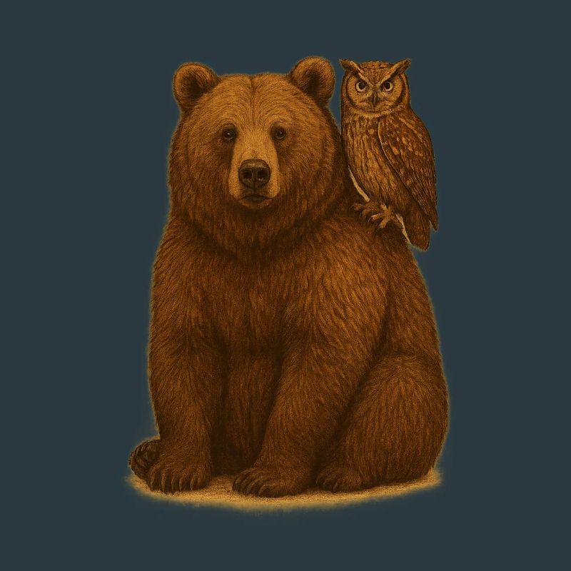 Bär und Eule