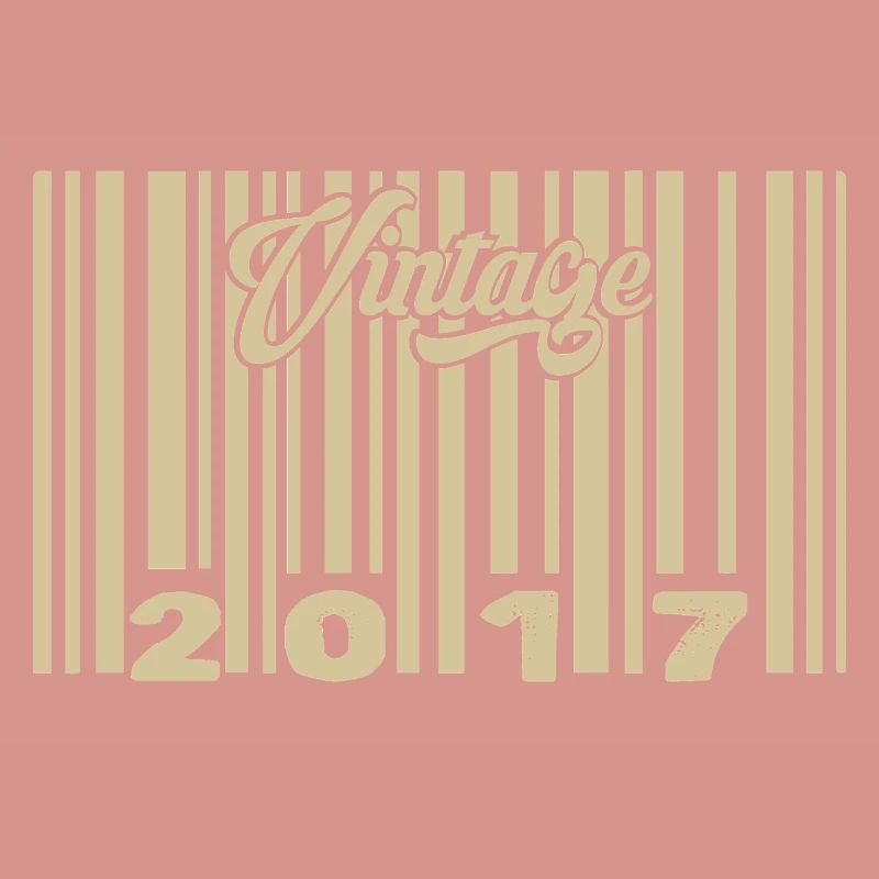vintage 2017 Barcode 2017: Year 2025.
