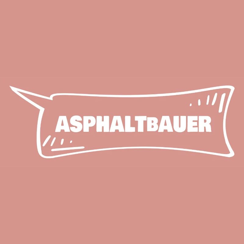 Asphalt paver as a speech bubble