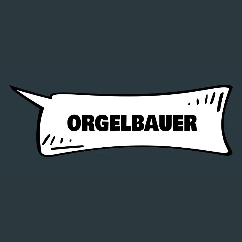 Orgelbauer als Sprechblase