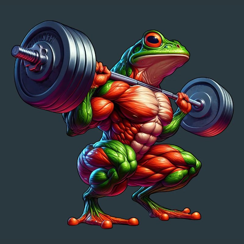 Frog Toad Toad Fitness Weightlifting Training