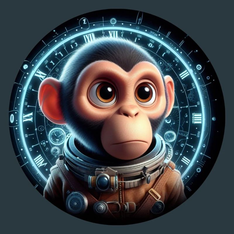 Singe en astronaute dans l’espace