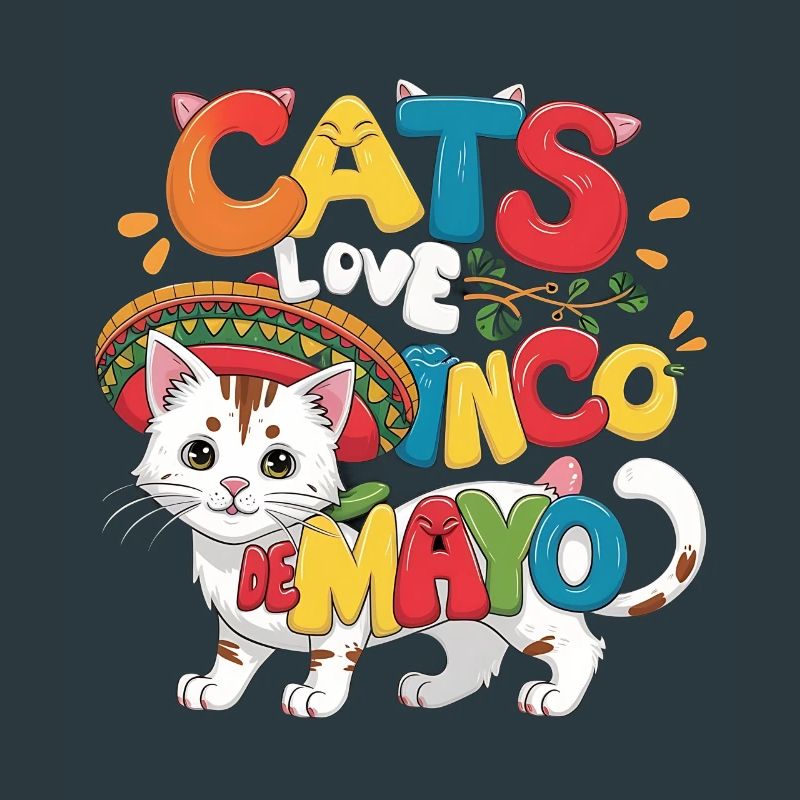 Fiesta Cat with Cinco de Mayo theme