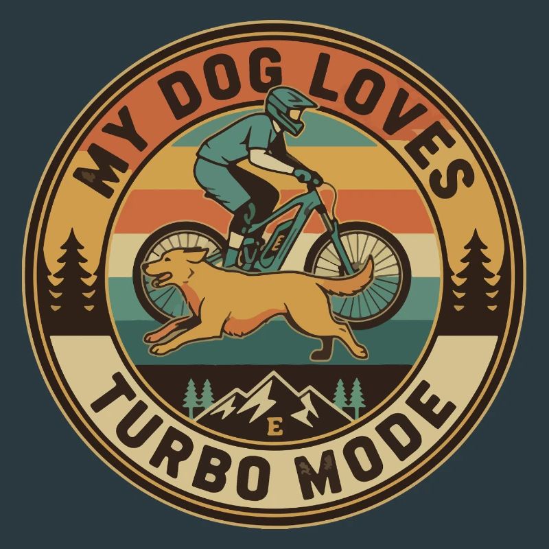 Mon chien adore le mode turbo E-VTT rétro