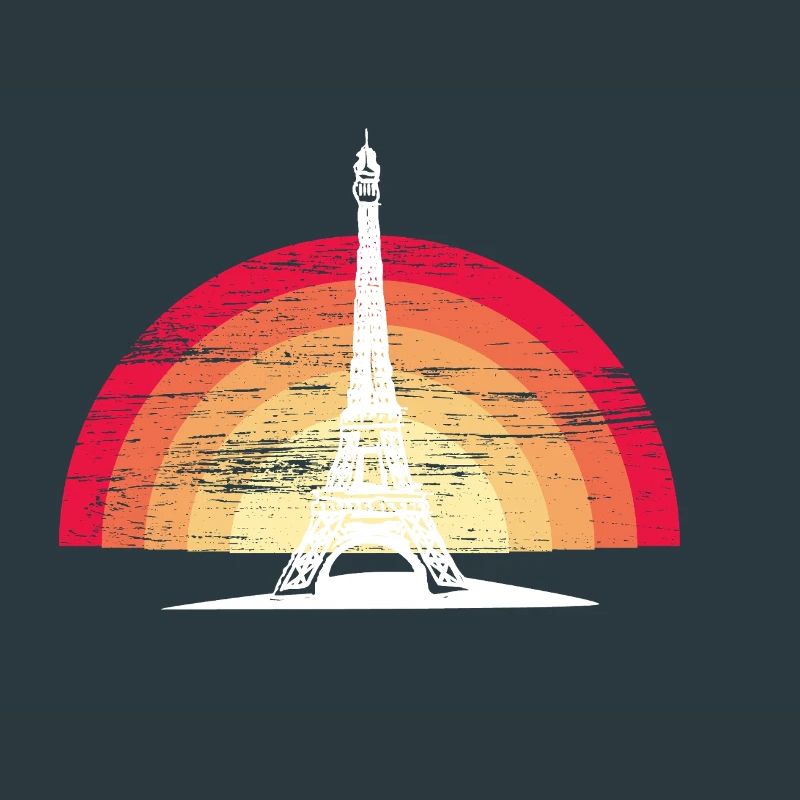 Coucher de soleil à Paris - avec la Tour Eiffel