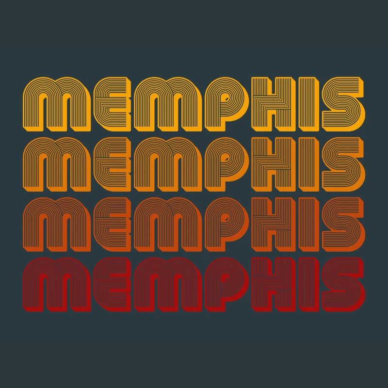 Memphis Gradient Block Pattern