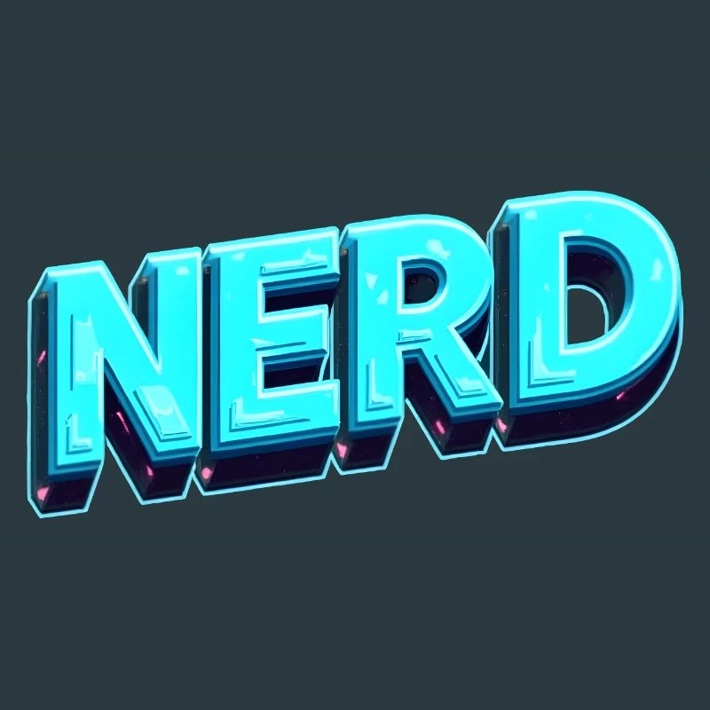 Nerd Neon 3D Retro