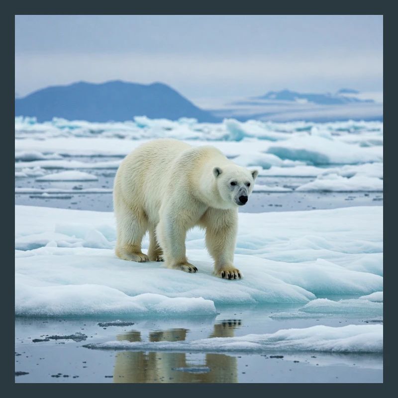 Eisbär zu Hause