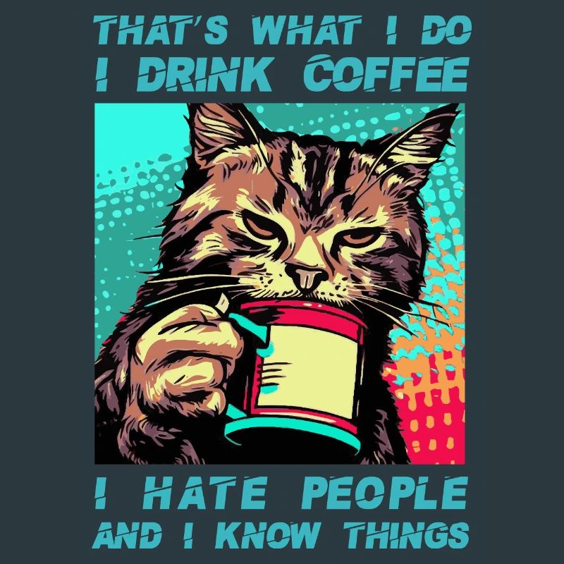 Kaffee mit einer Katze