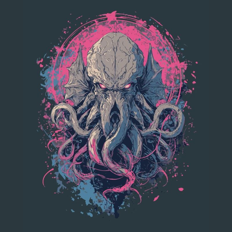 Cosmic Tentacle Creature – Dark Horror Art