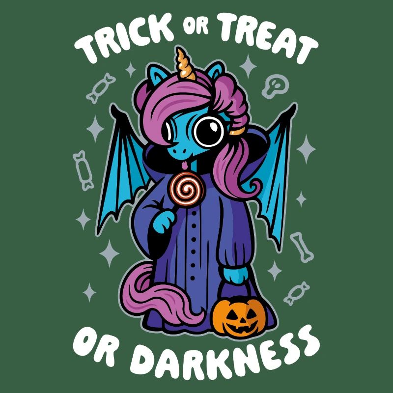 Dunkles süßes Einhorn - Süßes oder Saures oder Dunkelheit