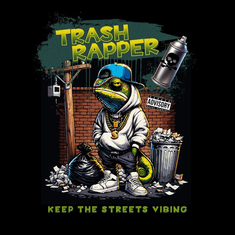 TRASH RAPPER Eidechse