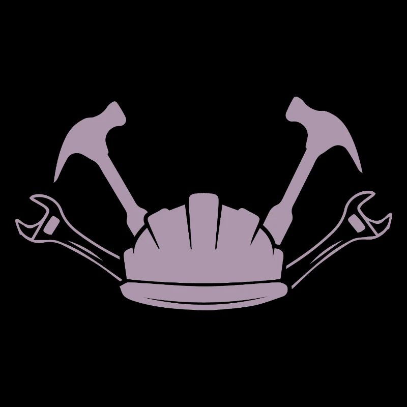 Baustelle Bauarbeiter Handwerk Helm Silhouette