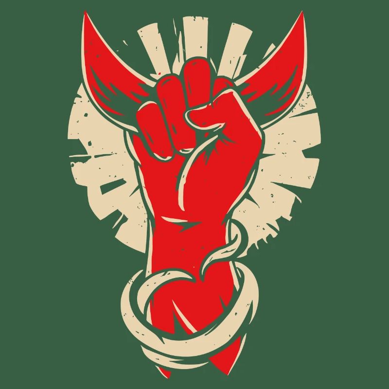 Devil horns hand