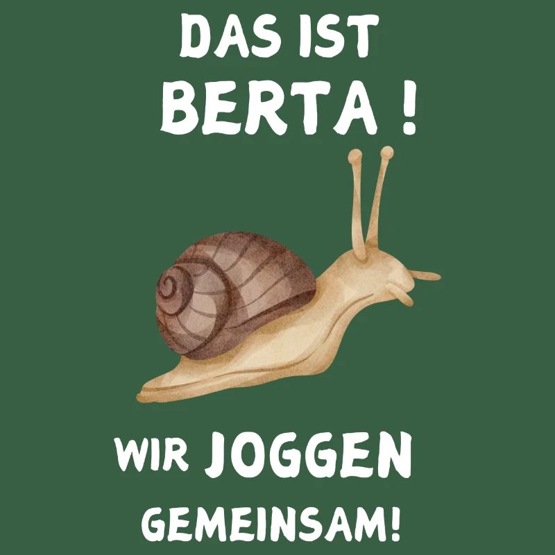 C’est Berta Nous faisons du jogging ensemble Escargot