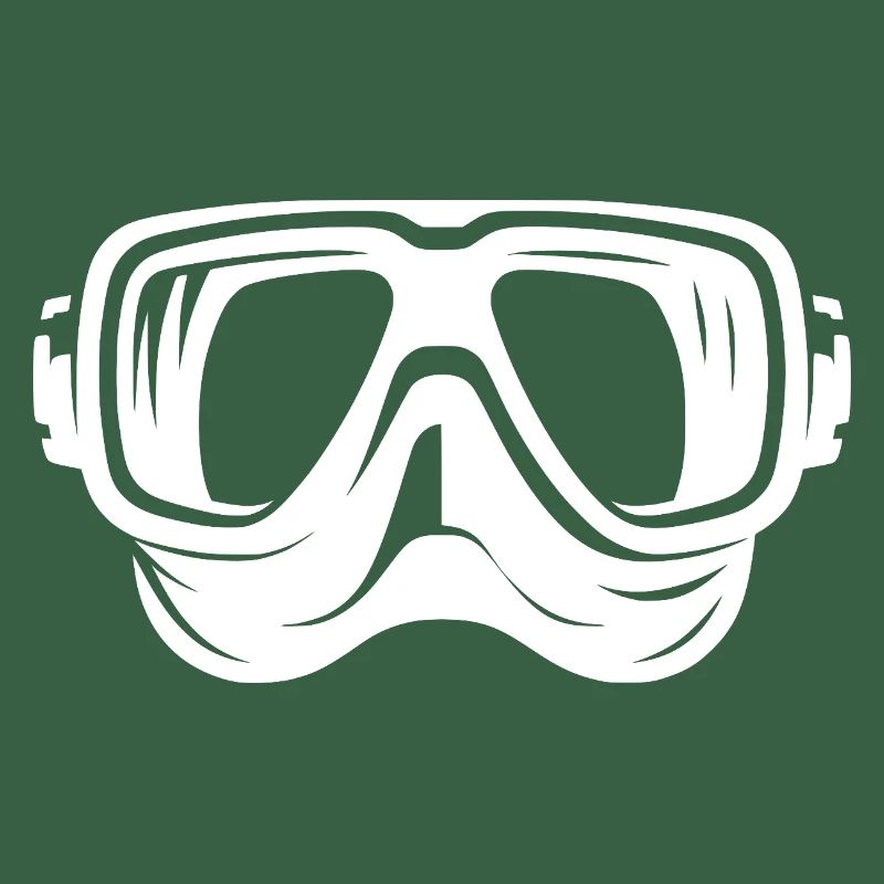 Style de logo de lunettes de plongée simples