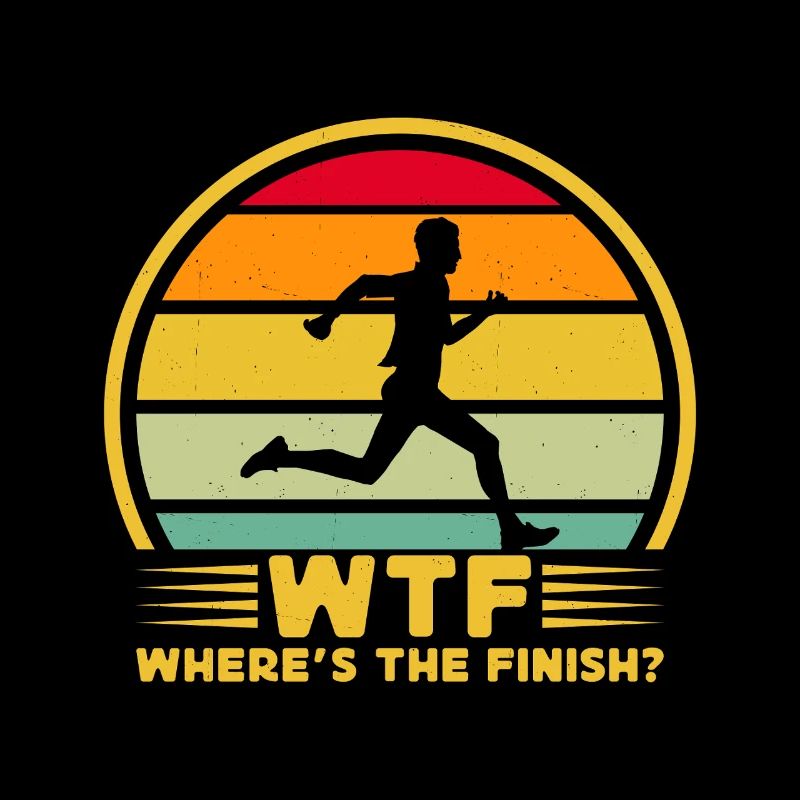 Running Run Where´s The Finish Marathon Runner