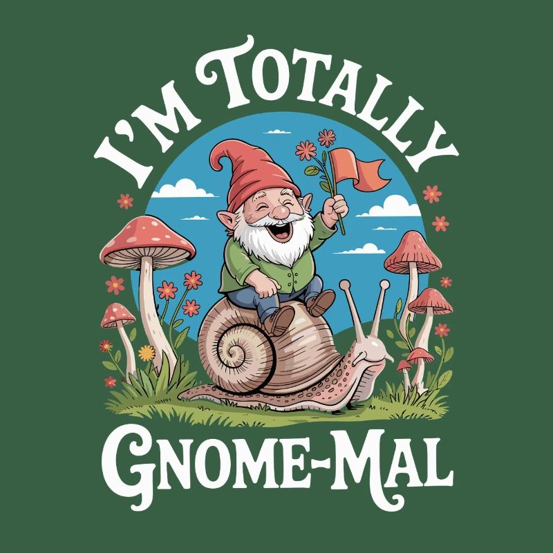  Ich Bin Total Gnome-Mal: Witziger Gartenzwerg mit
