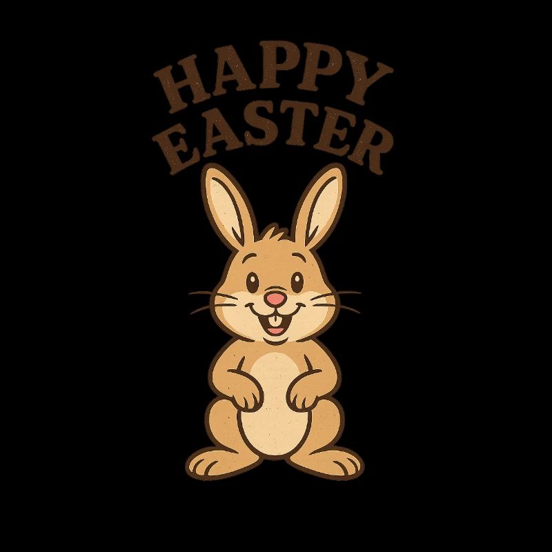 Osterhase mit Happy Easter, Osterhase