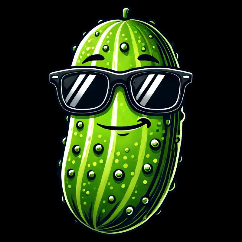 Cool Concombre Lunettes De Soleil Cornichon D’été Fruit