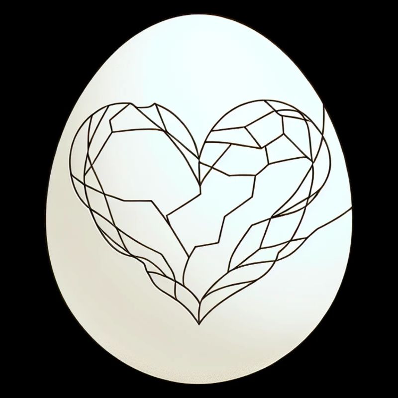Egg Heart Easter Egg Easter