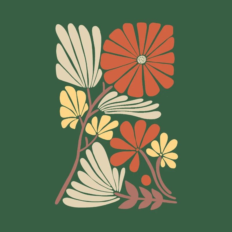 Boho Blumen Muster