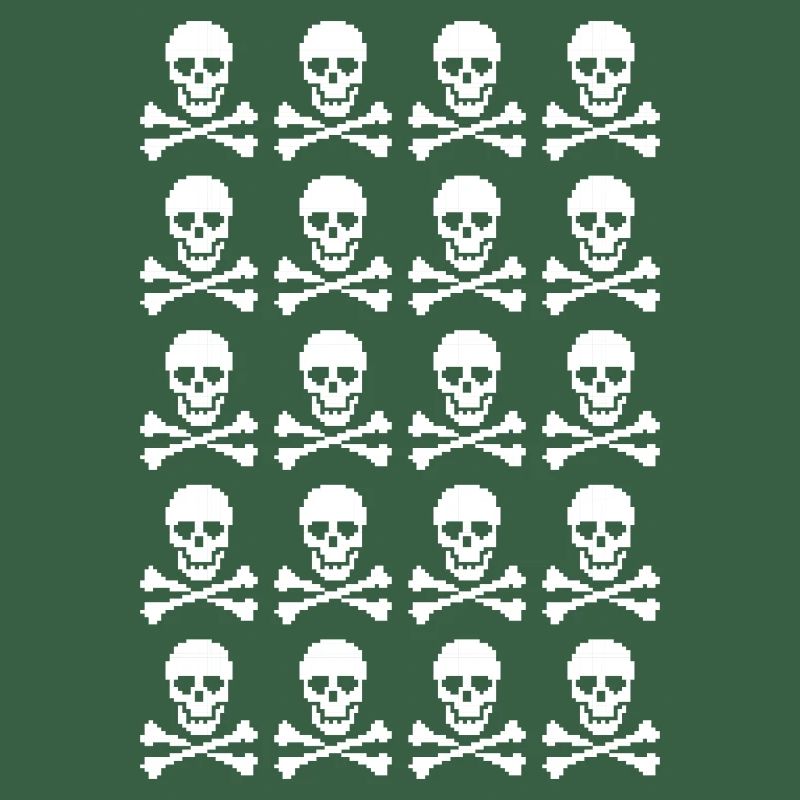 Skull & Crossbones Repeating Pattern