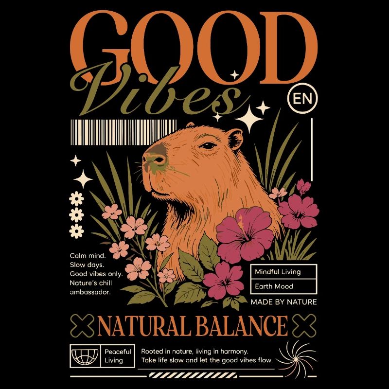 Vibes Capybara Design