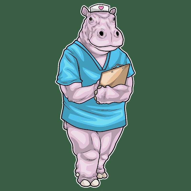 Nilpferd Krankenschwester