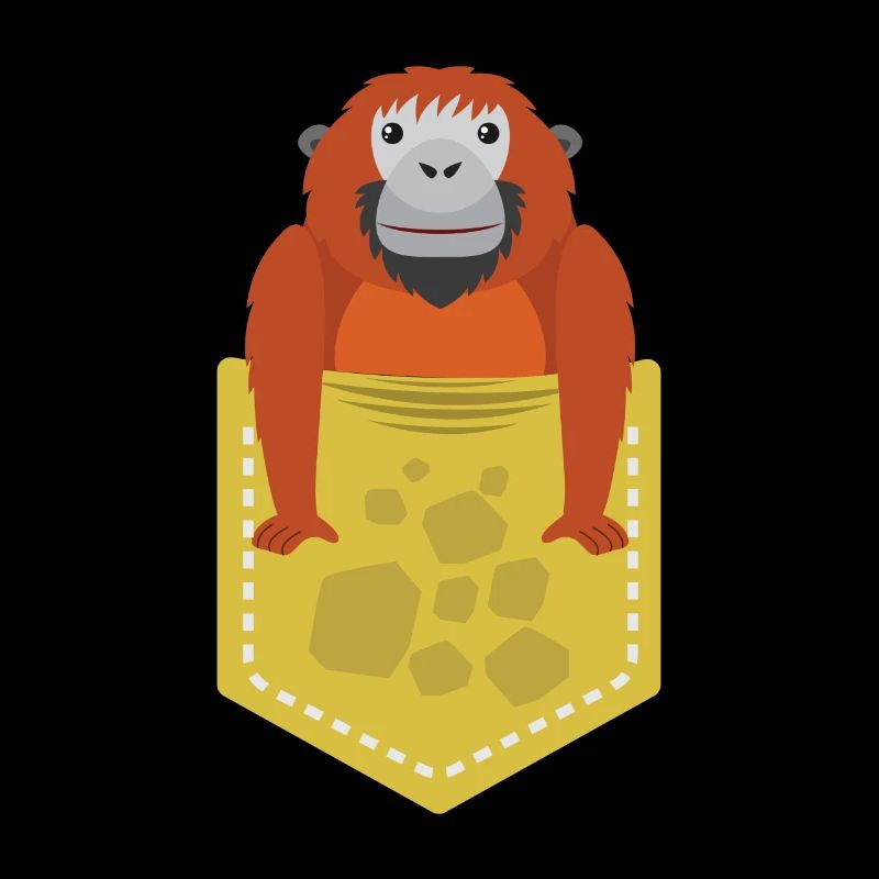 Monkey / Side Pocket / Gift / Kids