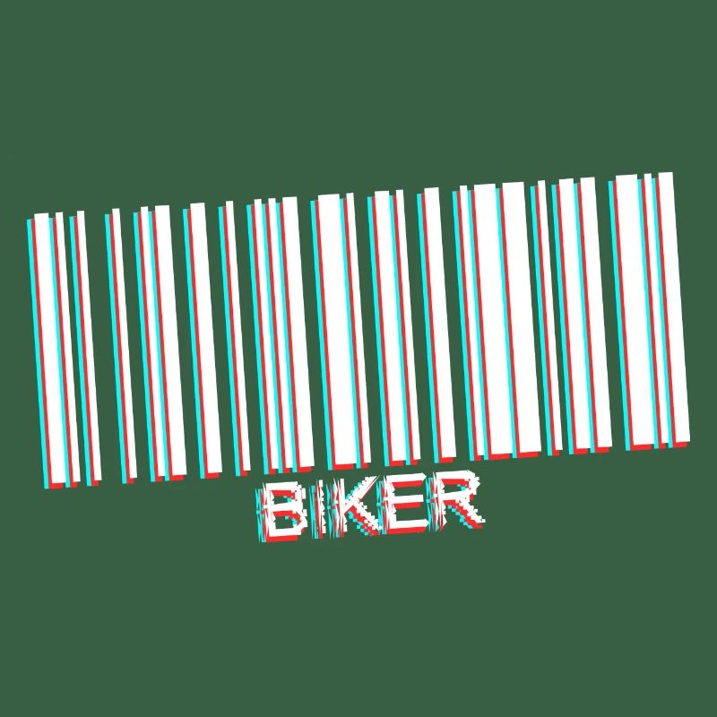 code barre biker white