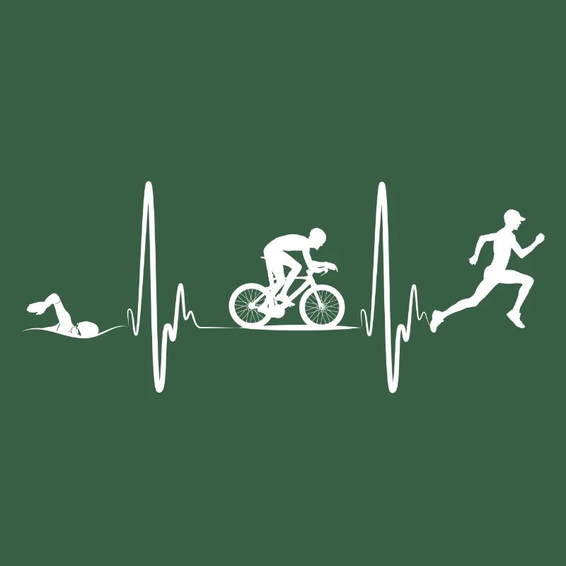 Triathlon Tshirt Geschenk Evolution Männer