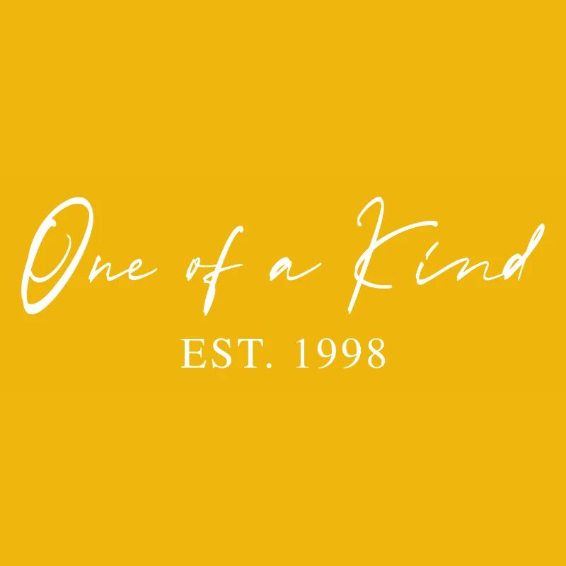 Einzigartig seit 1998 Geschenkidee Typografie