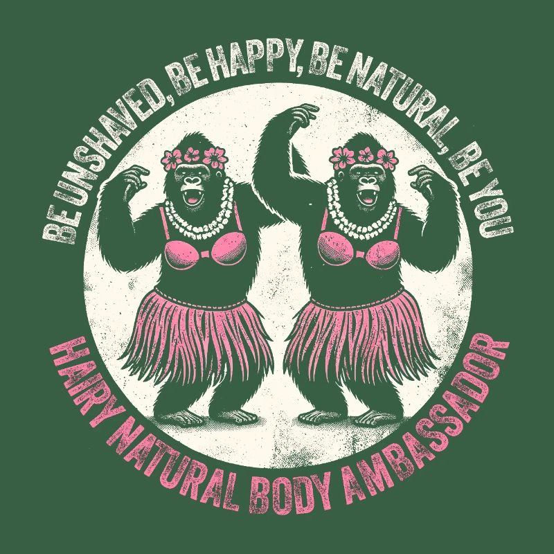 Hula Dancer Gorilla Celebration Tee