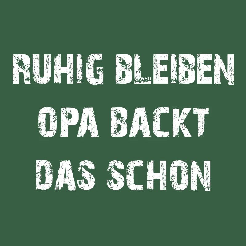 Opa backt das schon - unser backender Opa