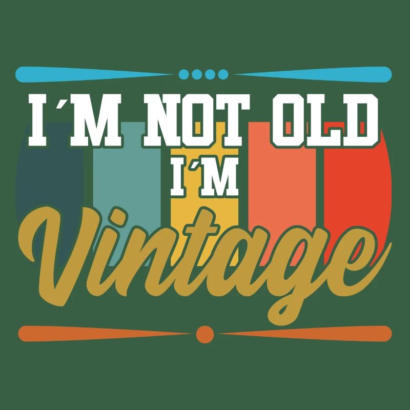 Ich bin nicht alt textile Geschenkidee